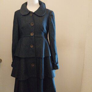 Body Politiques' Denim peplum coat